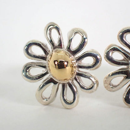 Tiffany & Co 925 750 Daisy Earrings Back