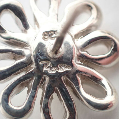 Tiffany & Co 925 750 Daisy Earrings Back