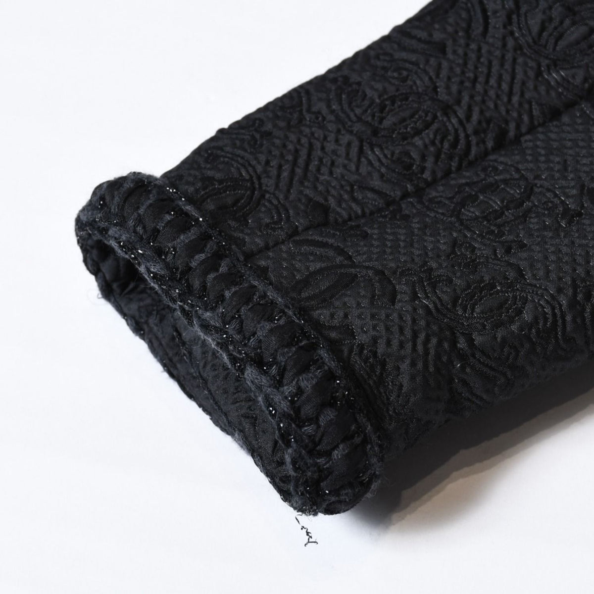 Chanel Tweed Jacket CC Logo Black — view 7