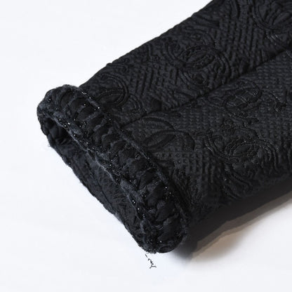 Chanel Tweed Jacket CC Logo Black — view 7