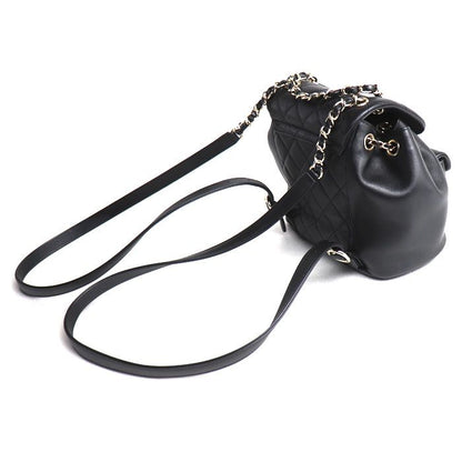 Chanel Quilted Backpack Black