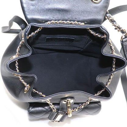 Chanel Quilted Backpack Black