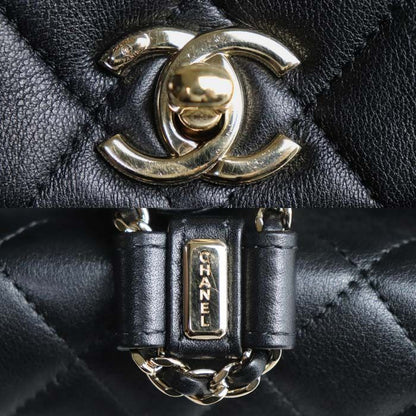 Chanel Quilted Backpack Black