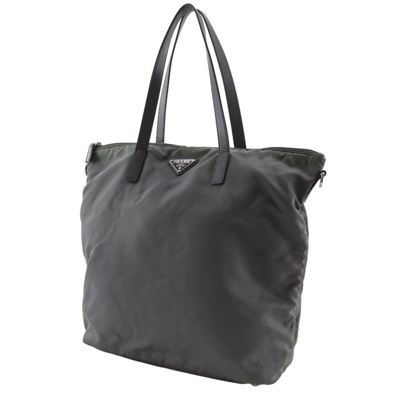 Prada Nylon Khaki Tote