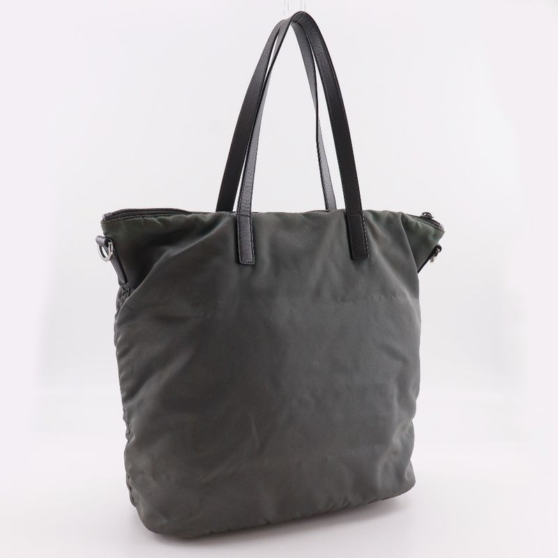 Prada Nylon Khaki Tote