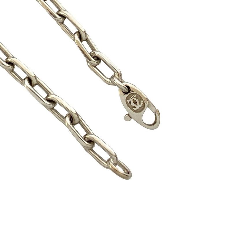 Cartier Bracelet Diamond 750 18K White Gold Chain C2 Love Charm 2 Set