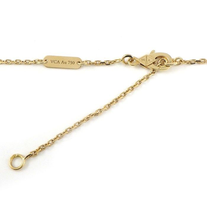 Van Cleef & Arpels Necklace Vintage Alhambra White Shell 18K Yellow