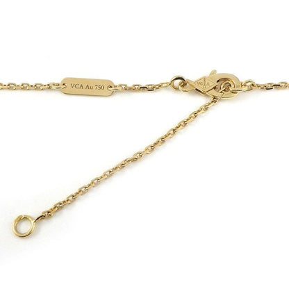 Van Cleef & Arpels Necklace Vintage Alhambra White Shell 18K Yellow
