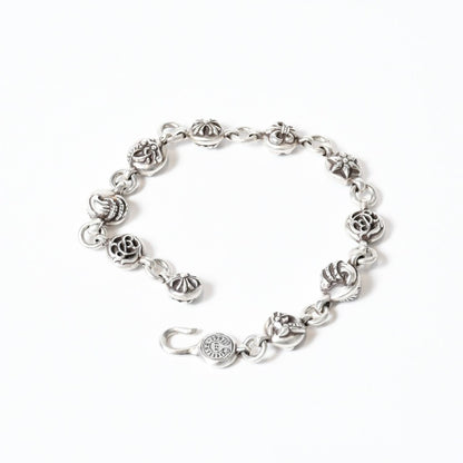 Chrome Hearts Multi Ball 2 Bracelet Silver