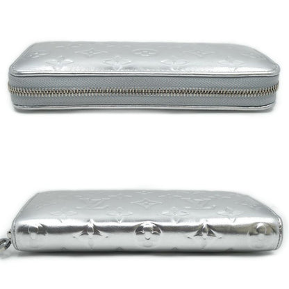 Louis Vuitton Zippy Wallet Coin Case Card Silver