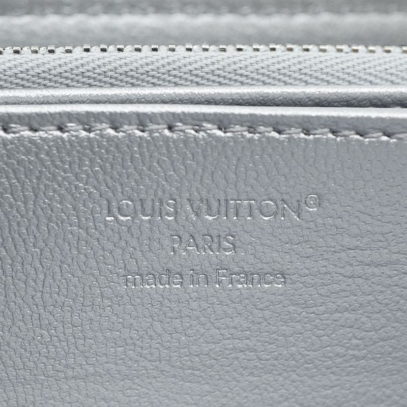 Louis Vuitton Zippy Wallet Coin Case Card Silver