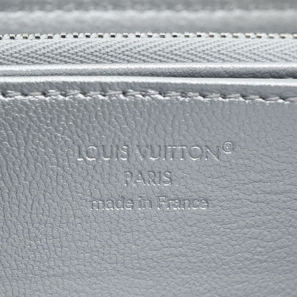 Louis Vuitton Zippy Wallet Coin Case Card Silver