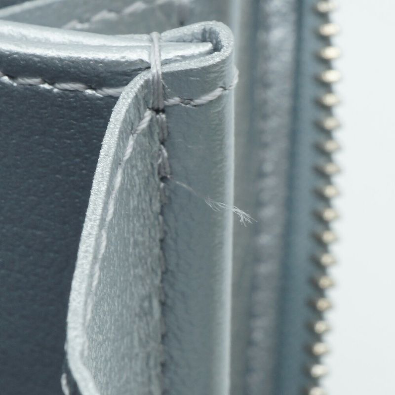Louis Vuitton Zippy Wallet Coin Case Card Silver