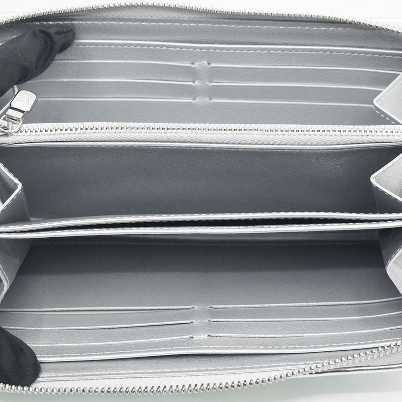 Louis Vuitton Zippy Wallet Coin Case Card Silver