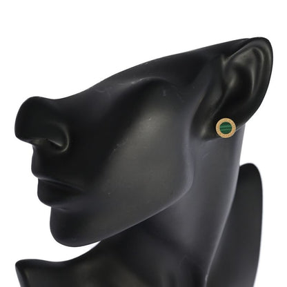 Bvlgari Malachite Single Earrings 18K Yellow Gold