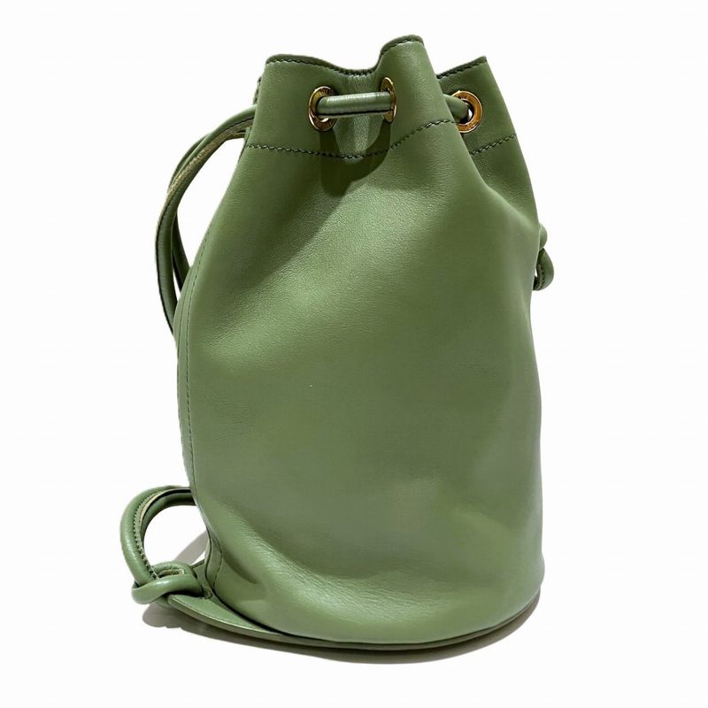 Loewe Sarah Small Shoulder Bag Napa Cafe Rosemary