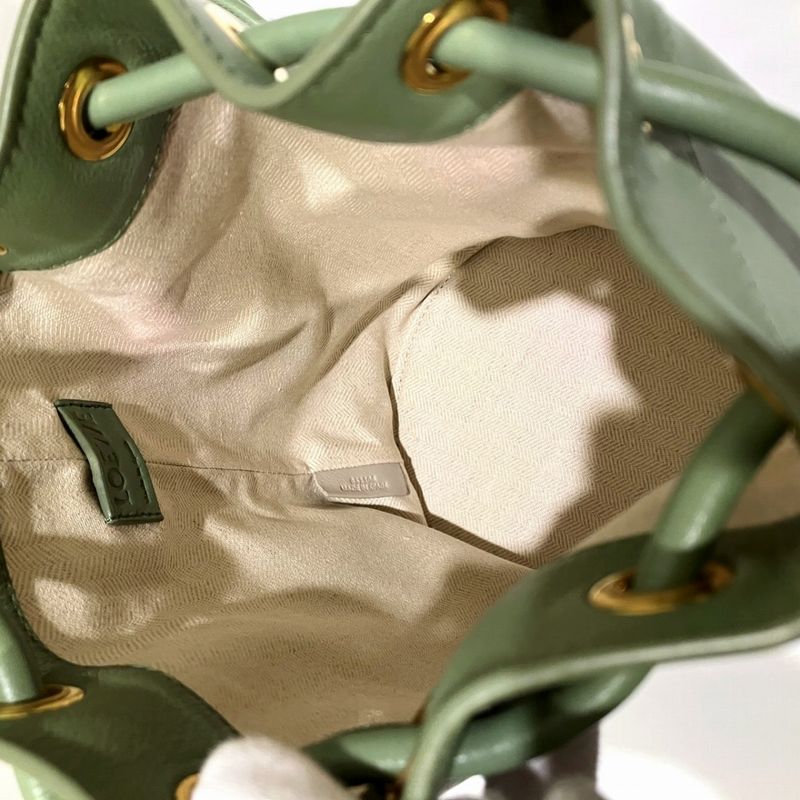 Loewe Sarah Small Shoulder Bag Napa Cafe Rosemary