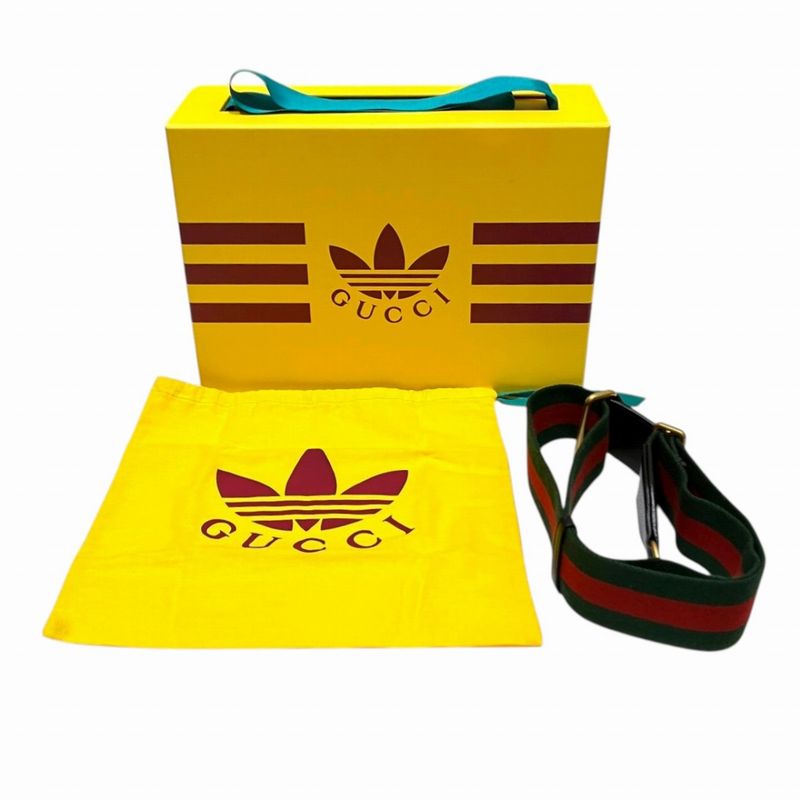 Gucci Adidas Collaboration Shoulder Bag Leather