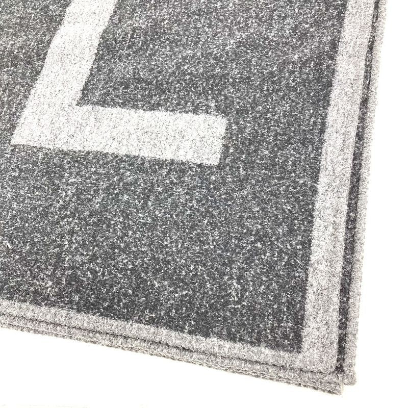 Chanel Scarf Logo Cashmere Gray