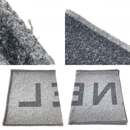 Chanel Scarf Logo Cashmere Gray