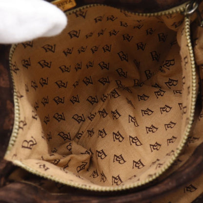 Bottega Veneta 3Way Shoulder Butterfly Pattern Suede Brown Tote