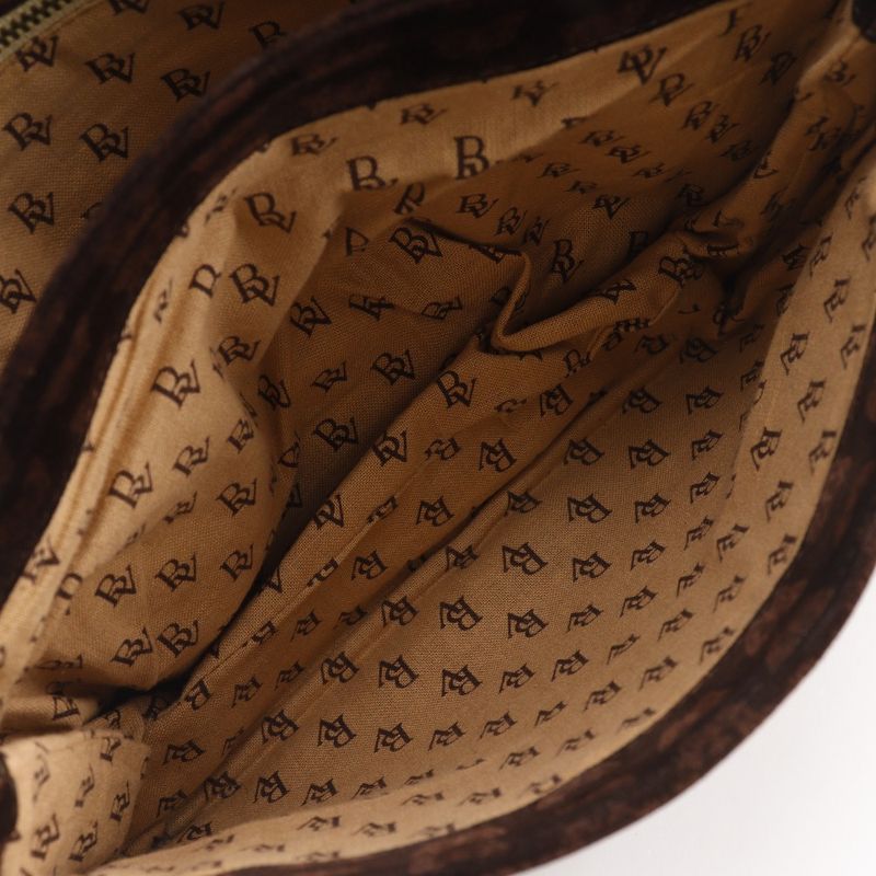 Bottega Veneta 3Way Shoulder Butterfly Pattern Suede Brown Tote