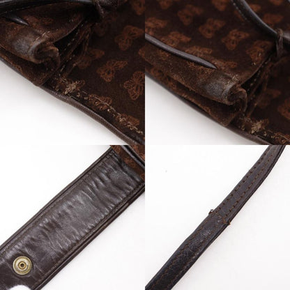 Bottega Veneta 3Way Shoulder Butterfly Pattern Suede Brown Tote