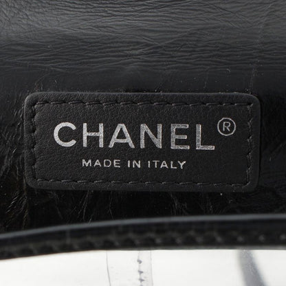 Chanel Leather Quilted Clear Backpack Black