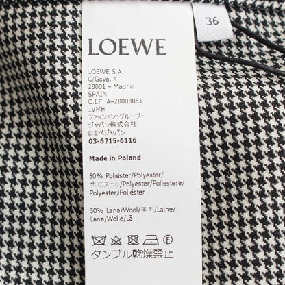 Loewe Check Fuskirt Black 36 Dress