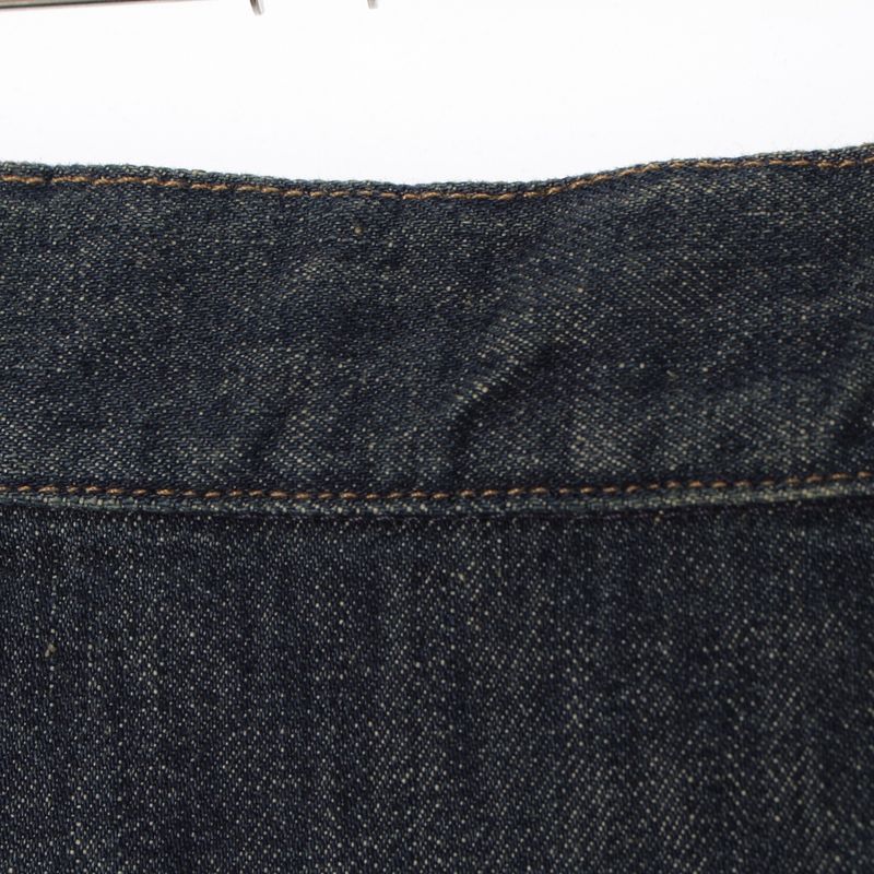 Gucci Cotton Era Logo Patch Side Zip Denim Skirt Indigo 38