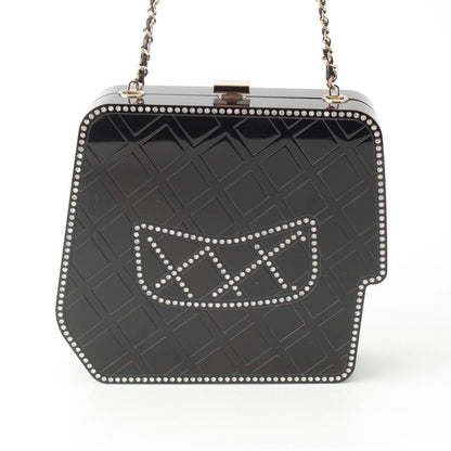 Chanel CC Logo Rhinestone Resin Crystal Pearl Evening Clutch