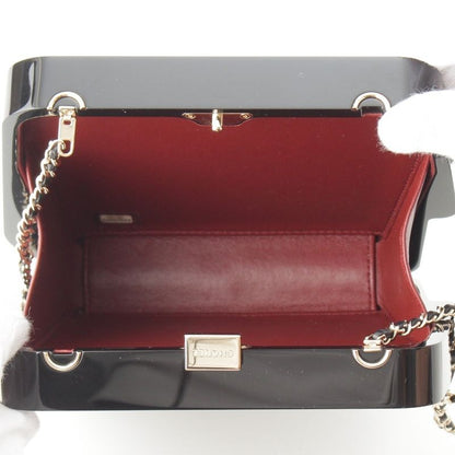 Chanel CC Logo Rhinestone Resin Crystal Pearl Evening Clutch