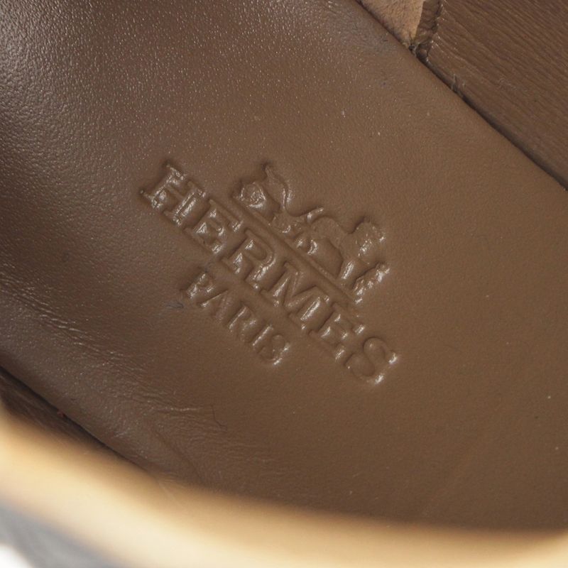 Hermes Leather Belted Knit Contrast Pointed Toe Side Zip Short Boots