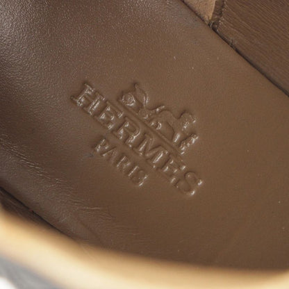Hermes Leather Belted Knit Contrast Pointed Toe Side Zip Short Boots