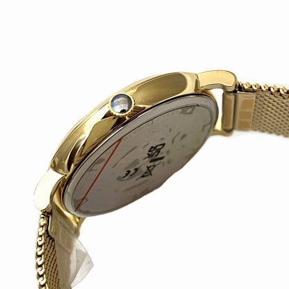 Versace Watch SS Quartz Gold Dial Dial