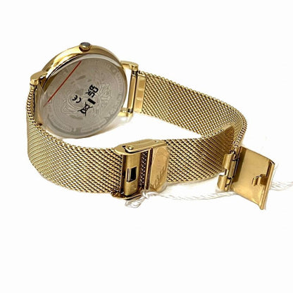Versace Watch SS Quartz Gold Dial Dial
