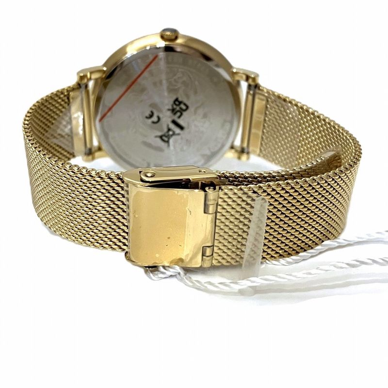 Versace Watch SS Quartz Gold Dial Dial