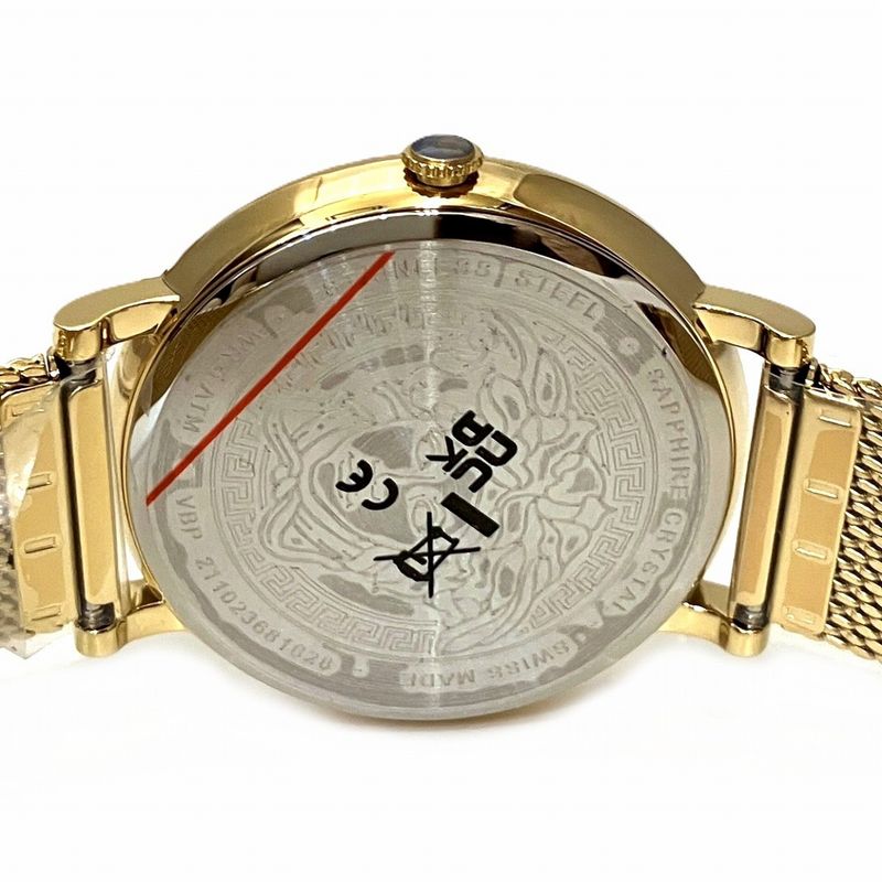 Versace Watch SS Quartz Gold Dial Dial