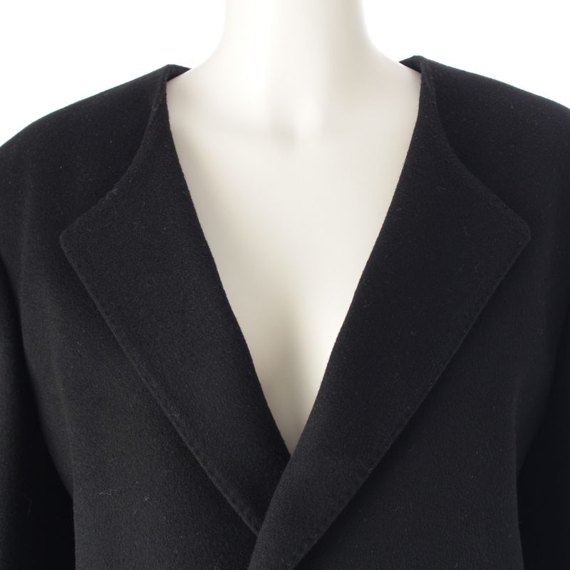 Celine Wool Triomphe Button Loose Military Jacket Black 34