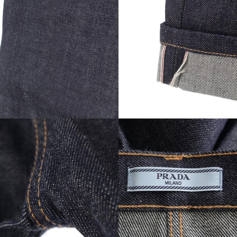 Prada Cotton Jeans Denim Pants Indigo 24