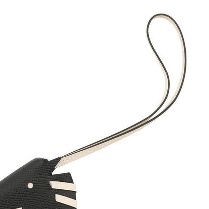 Hermes Bag Charm Cheval Tresse Black Nata Epsom