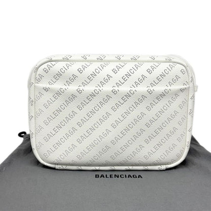 Balenciaga Shoulder Bag White Perforated Everyday Calfskin