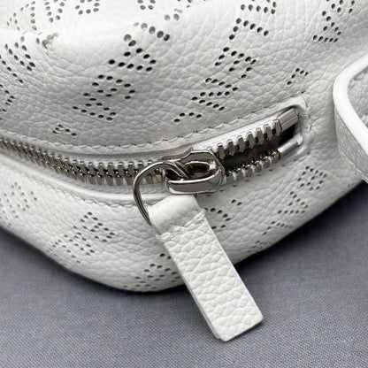 Balenciaga Shoulder Bag White Perforated Everyday Calfskin