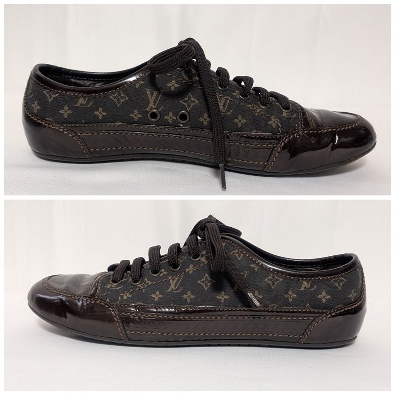 Louis Vuitton Sneakers Monogram Mini Canvas Patent