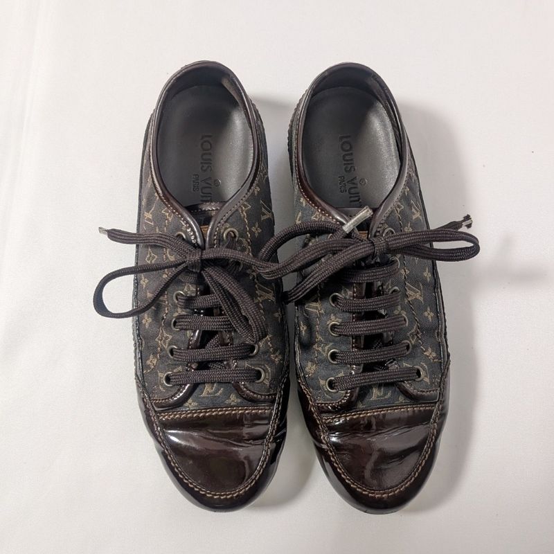 Louis Vuitton Sneakers Monogram Mini Canvas Patent