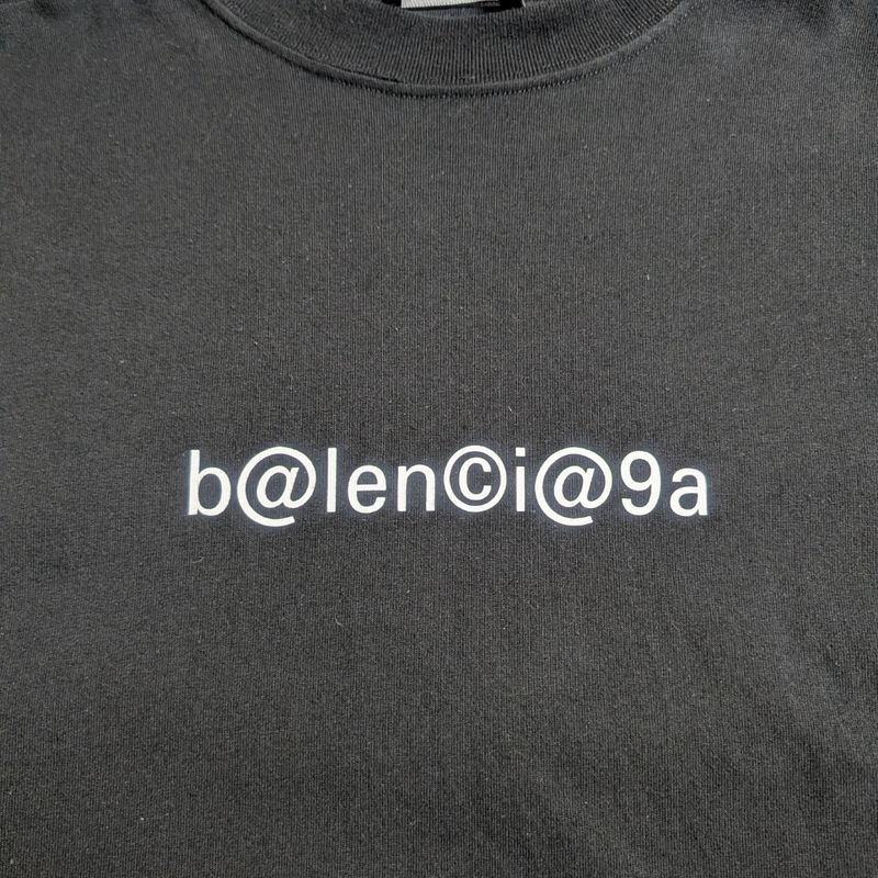 Balenciaga Logo Short Sleeve Crew Neck M Oversize Shirt