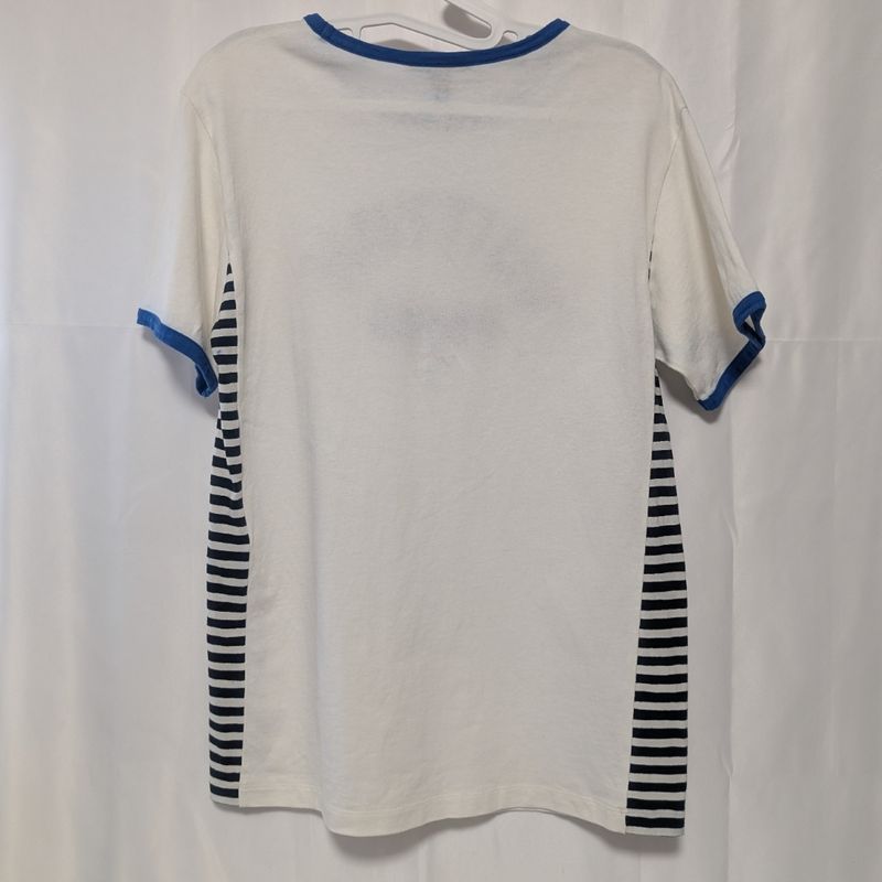 Louis Vuitton T-Shirt White Border Logo Short Sleeve XS