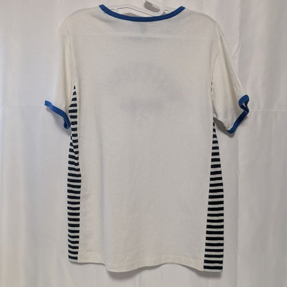 Louis Vuitton T-Shirt White Border Logo Short Sleeve XS