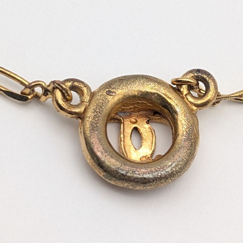 Chanel Gold CC Logo Necklace Vintage