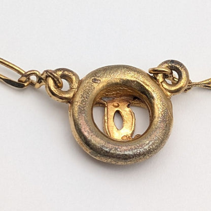 Chanel Gold CC Logo Necklace Vintage